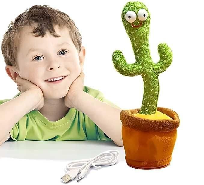 LED Musical Dancing & Mimicry Cactus Toy – Singing, Talking & Fun Gift for Kids